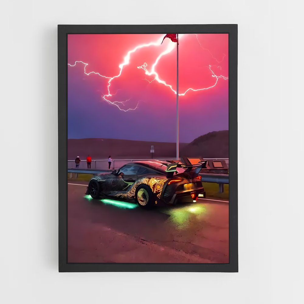 Poster Tempête Supra – affiche Toyota (vue 2)